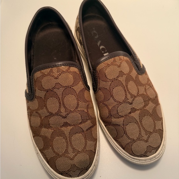 Coach Brown Slip-On Women's Shoes - Picture 1 of 4